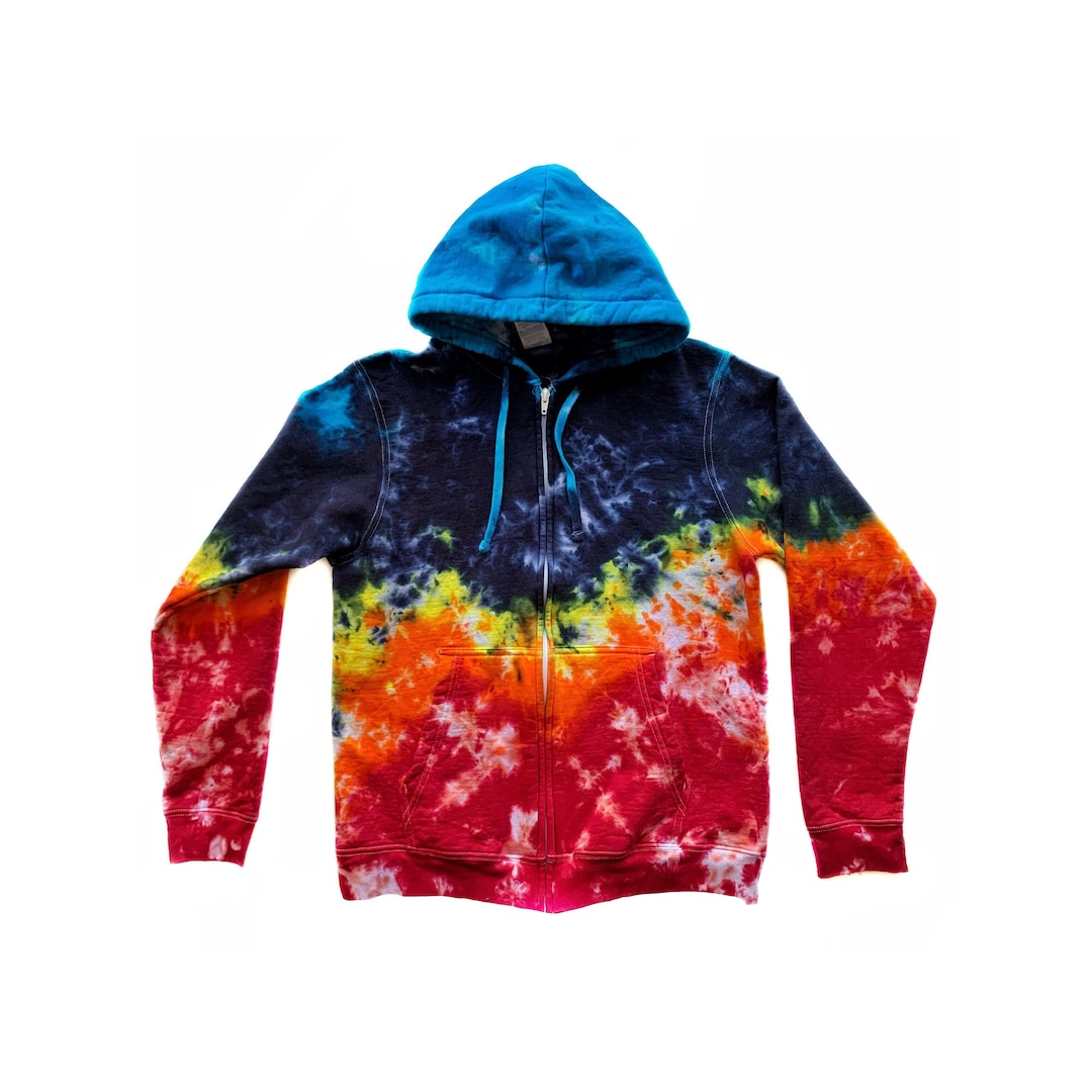 The Arizona Sky Tie Dye Zipper Hoodie - Etsy