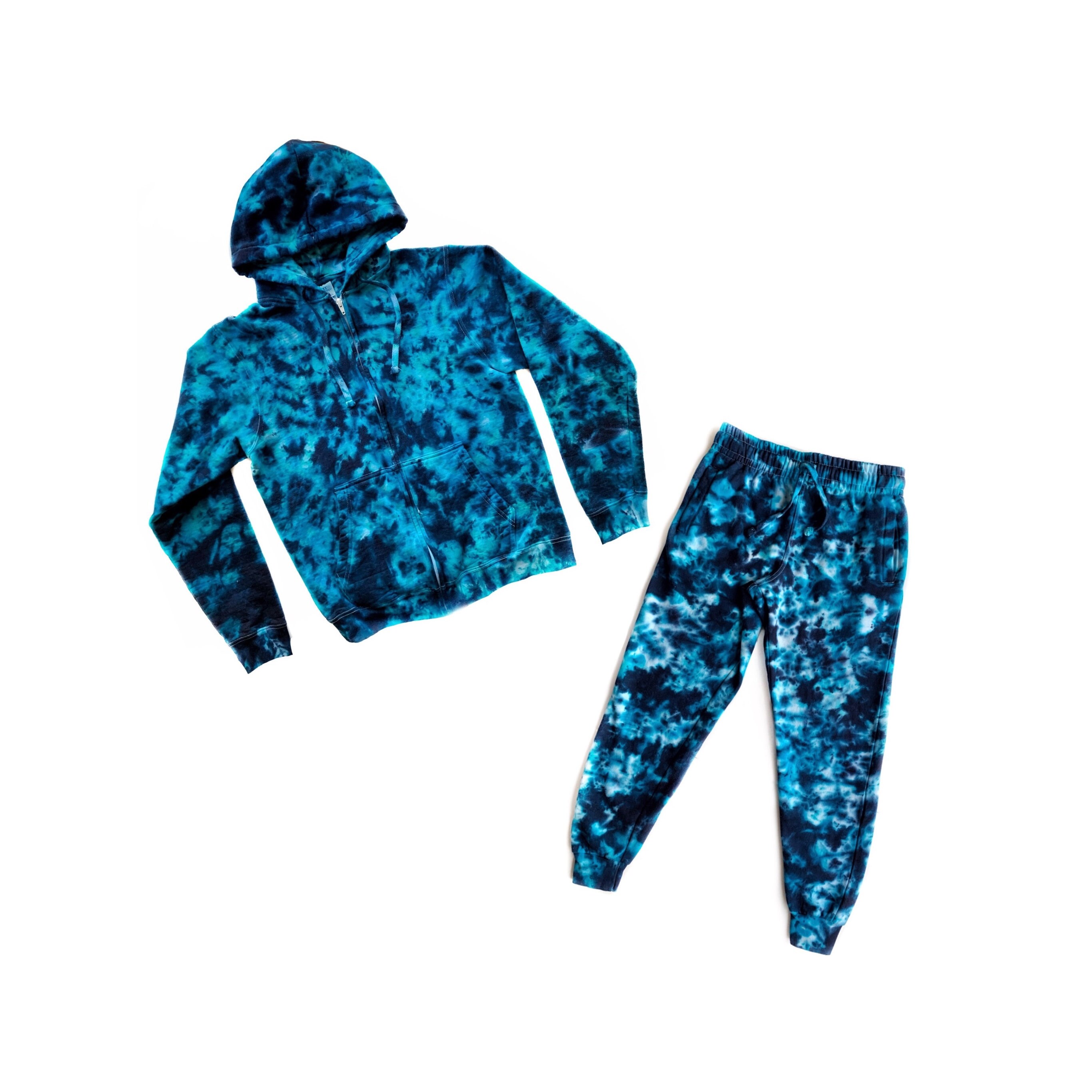 The Frankie Tie Dye Zipper Hoodie Sweatsuit - Etsy