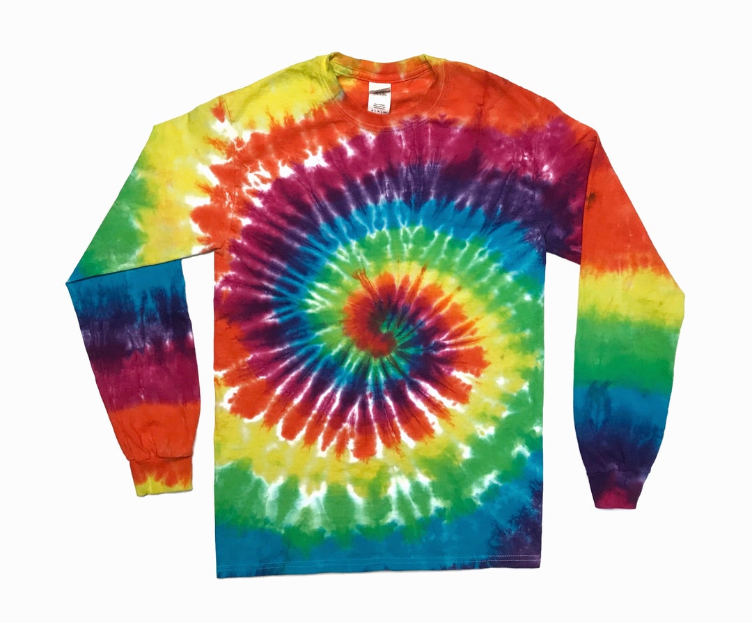 The Classic Long Sleeve Tie Dye T Shirt - Etsy