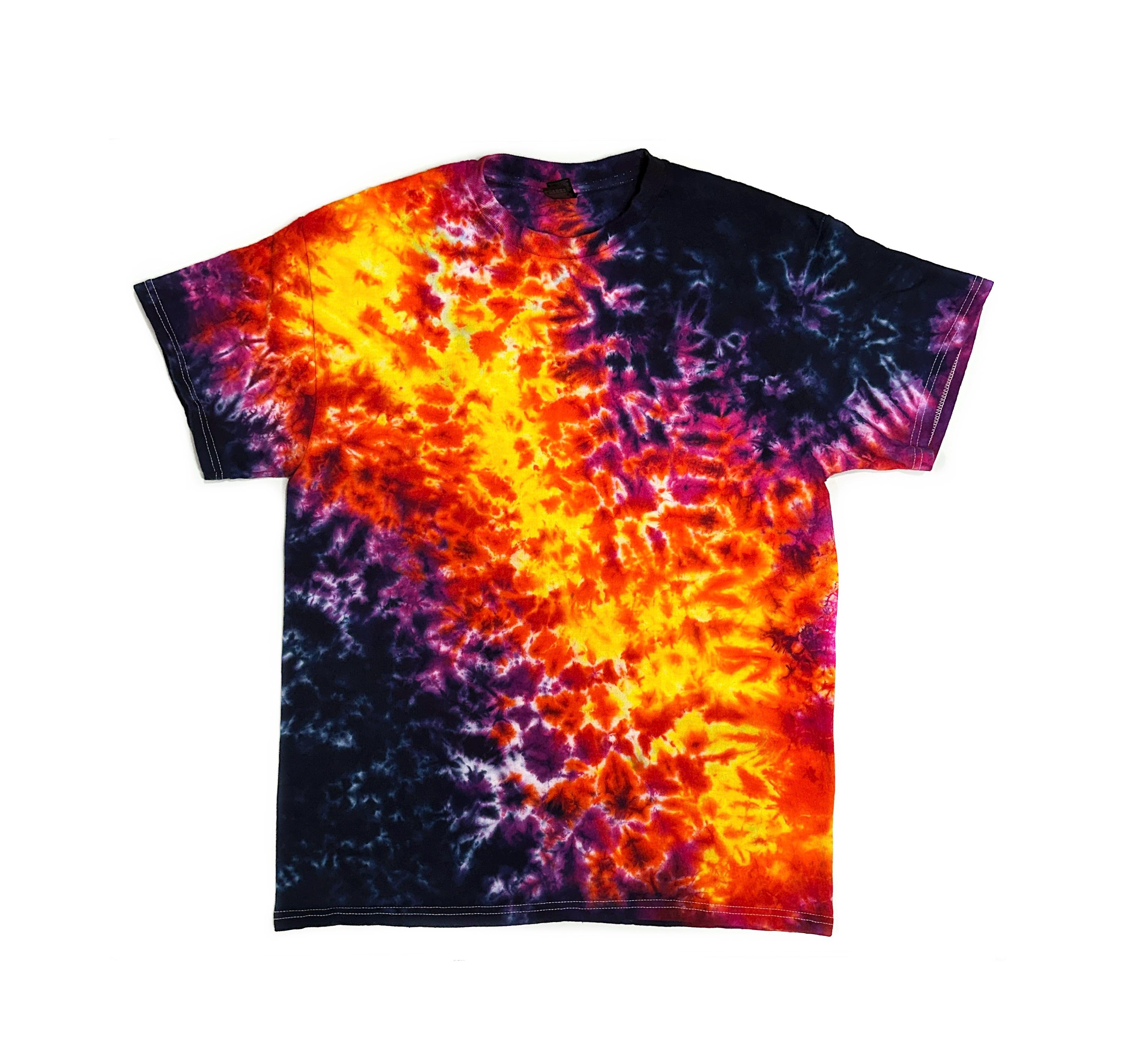 The Solar Flare Tie Dye T-shirt (short Sleeve & Long Sleeve) - Etsy