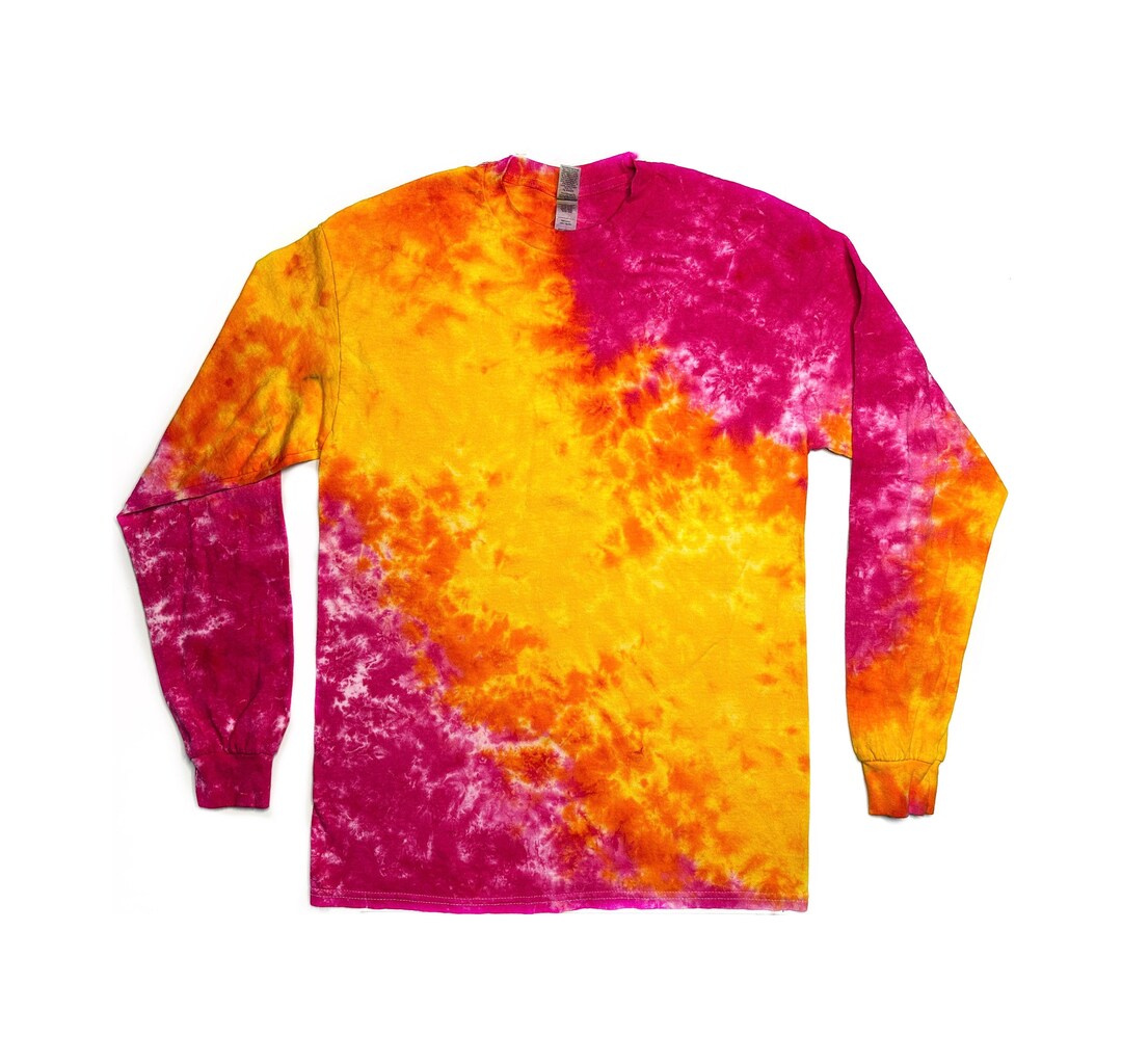 The Stop, Drop, and Roll Long Sleeve Tie Dye T-shirt - Etsy