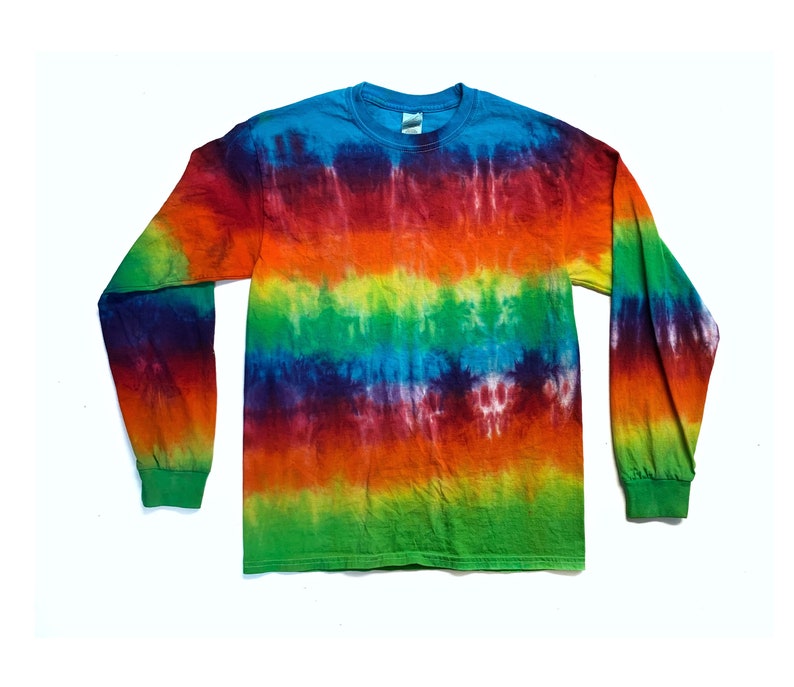 The Double Rainbow Long Sleeve Tie Dye T Shirt - Etsy