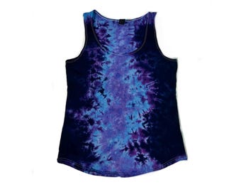 De blauweregen Tie Dye damestanktop