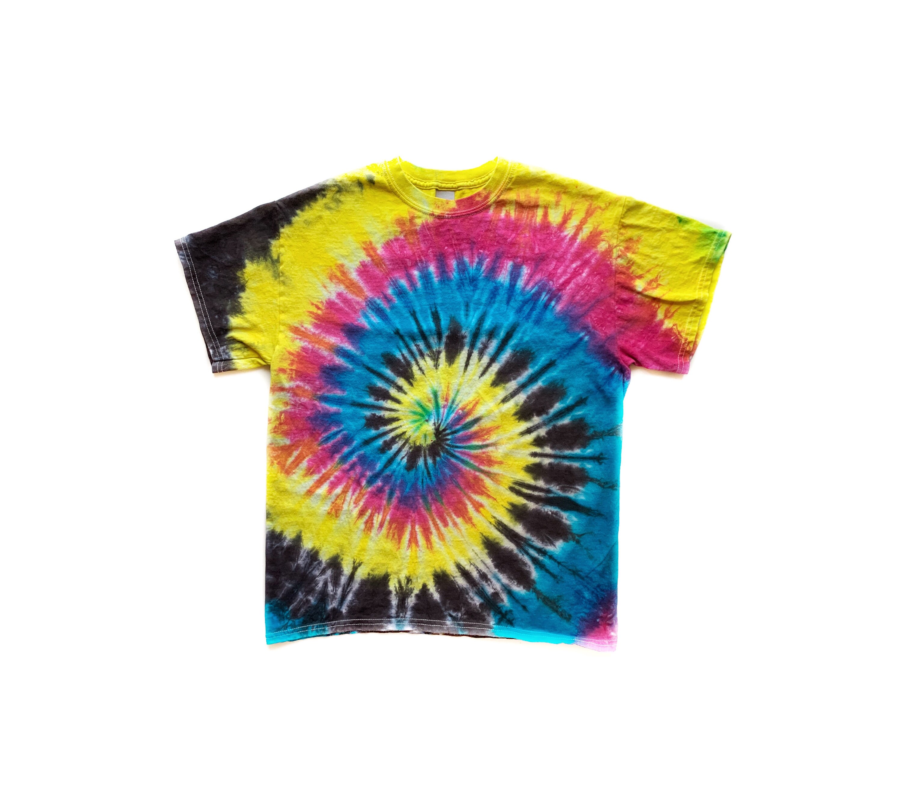 【SATIIIZ】DS Printed Dyeing Long Sleeve Tee The Electric Lemonade Tie Dye T Shirt (short Sleeve & Long