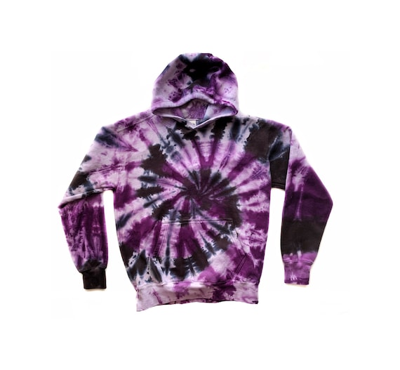 Tie Dye Hoodie Pink Hoodie With Black Strings Hot Pink And White - Main Image