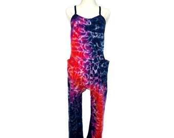 El mono tie dye de terciopelo aplastado