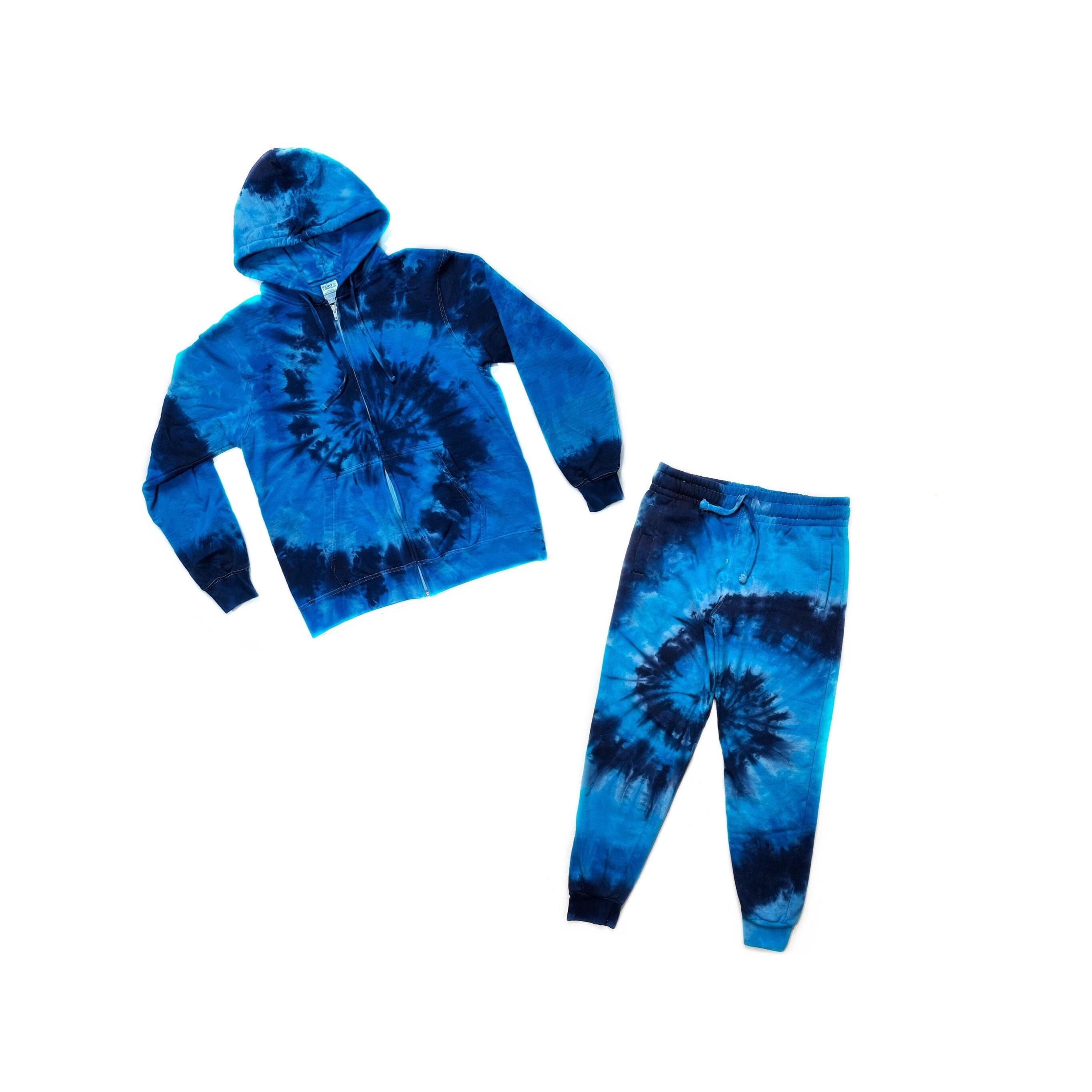 The Deep Blue Sea Tie Dye Zipper Hoodie Sweatsuit - Etsy