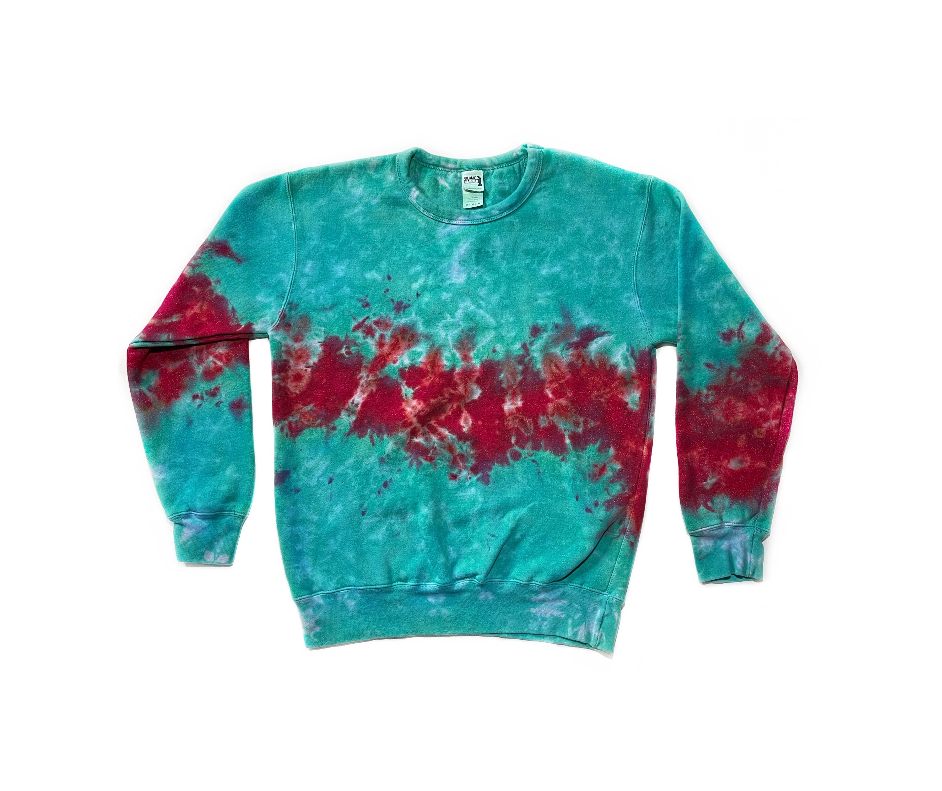 The Shark Attack Tie Dye Crewneck Sweatshirt - Etsy