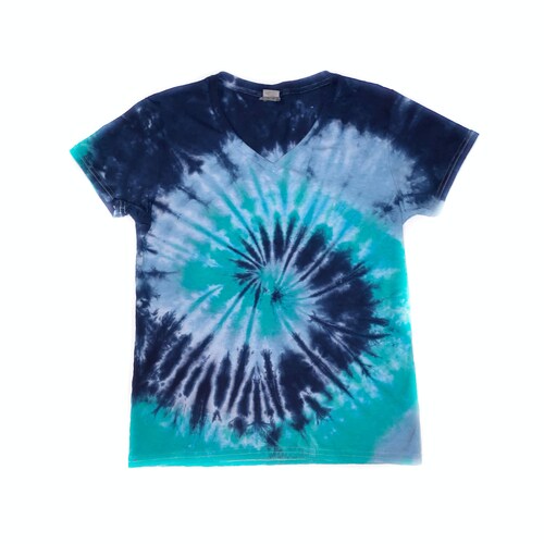 The Rain Cloud Ladies Vneck Tie Dye Short Sleeve Etsy