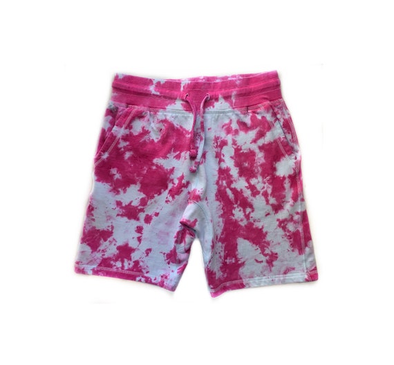 Tie dye sweatpant shorts hotsell