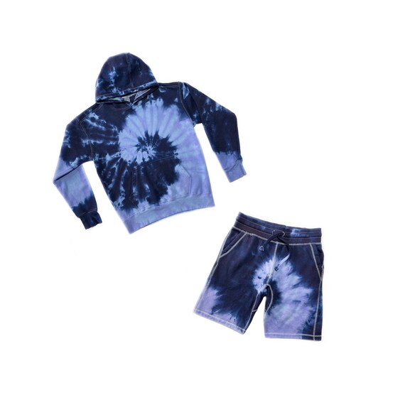 The Daydreamer Tie Dye Hoodie Sweatsuit With Shorts Etsy UK