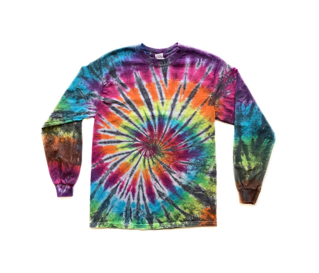 The Psychedelic Relic Long Sleeve Tie Dye T Shirt - Etsy