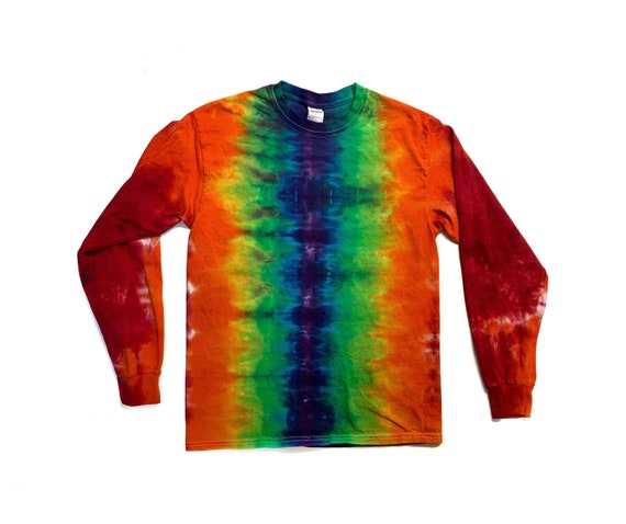 The Rainbow Falls Long Sleeve Tie Dye T Shirt | Etsy