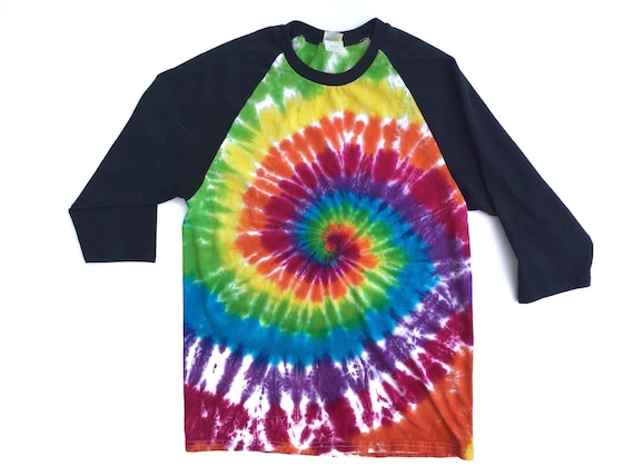 tie dye baseball tee