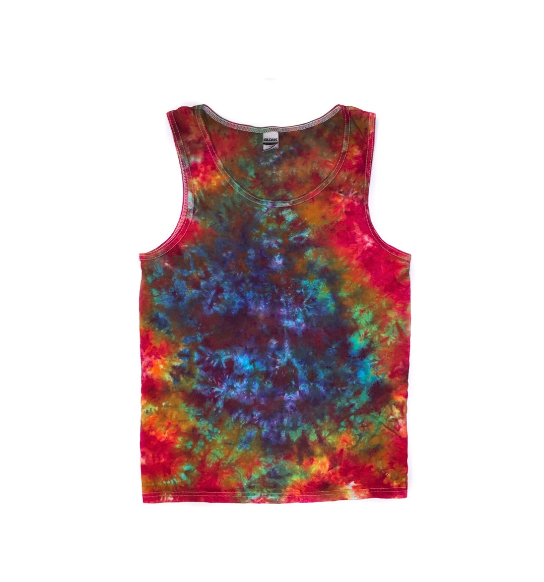 The All Out Rainbow Unisex Tie Dye Tank Top - Etsy