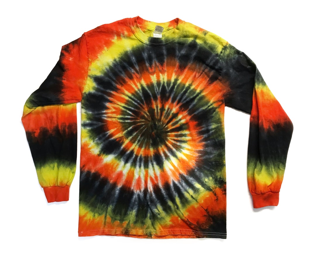 The Halloween Night Long Sleeve Tie Dye T Shirt - Etsy