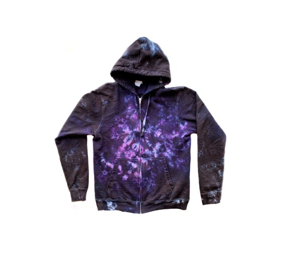 The Deep Space Tie Dye Zipper Hoodie - Etsy