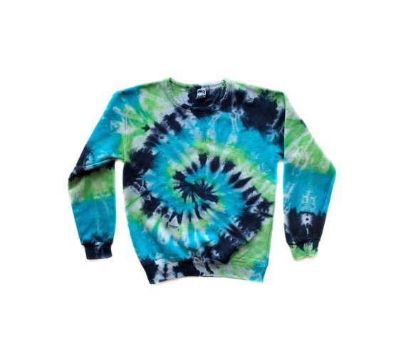 Tie Dye Sea Green Sweatshirt Port Company Womens Beach Wash Tie