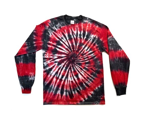 The Black Cherry Long Sleeve Tie Dye T Shirt - Etsy