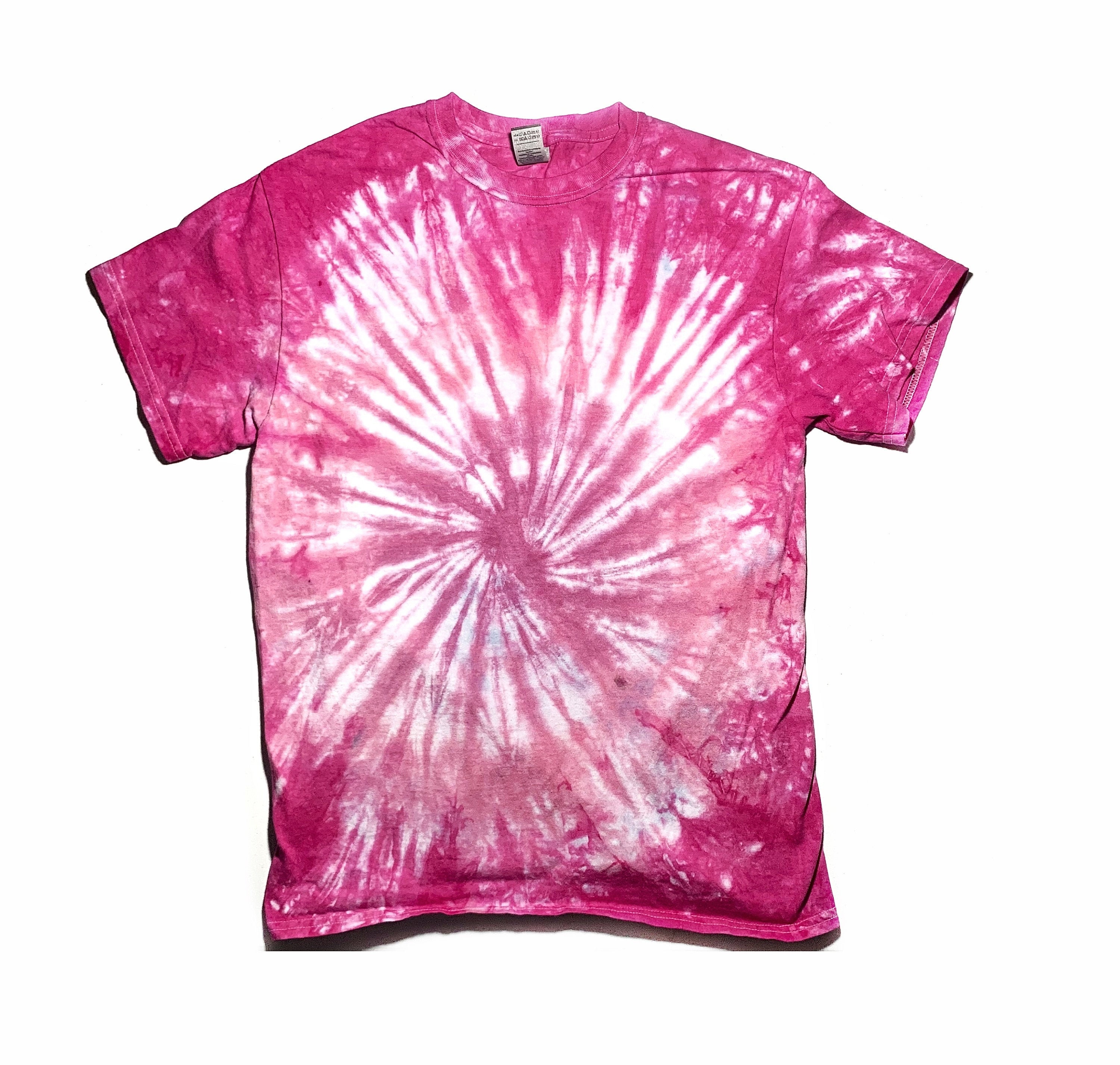 The Pretty Pink Tie Dye T Shirt (short Sleeve & Long Sleeve) - Etsy