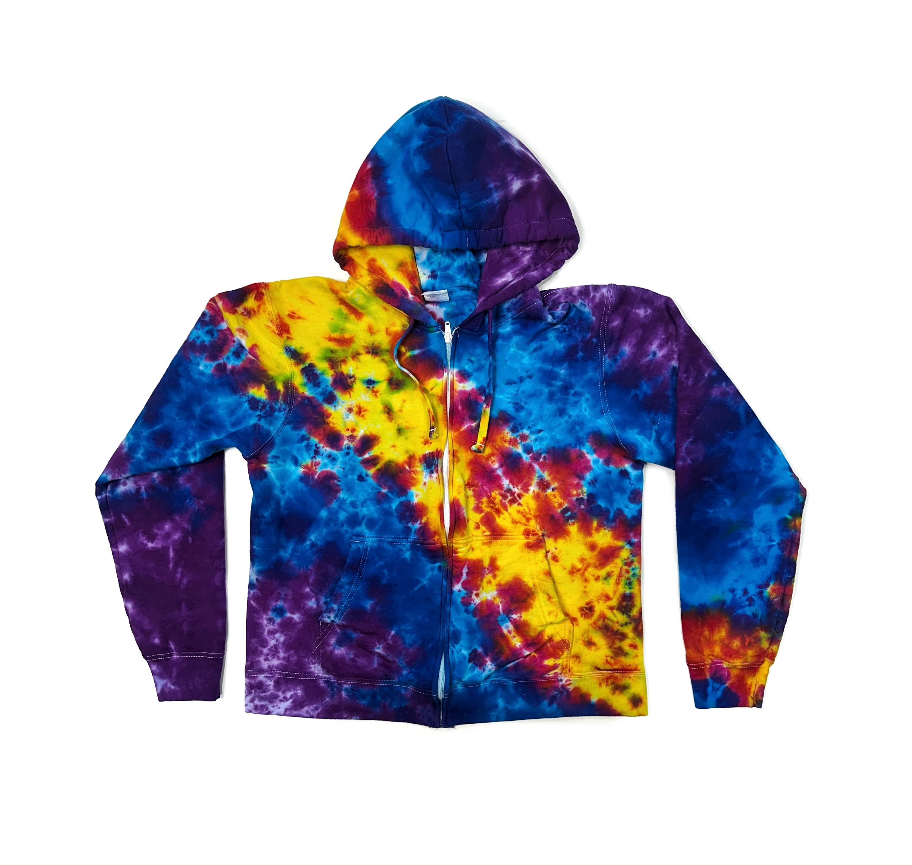 The Bailey's Comet Tie Dye Zipper Hoodie - Etsy