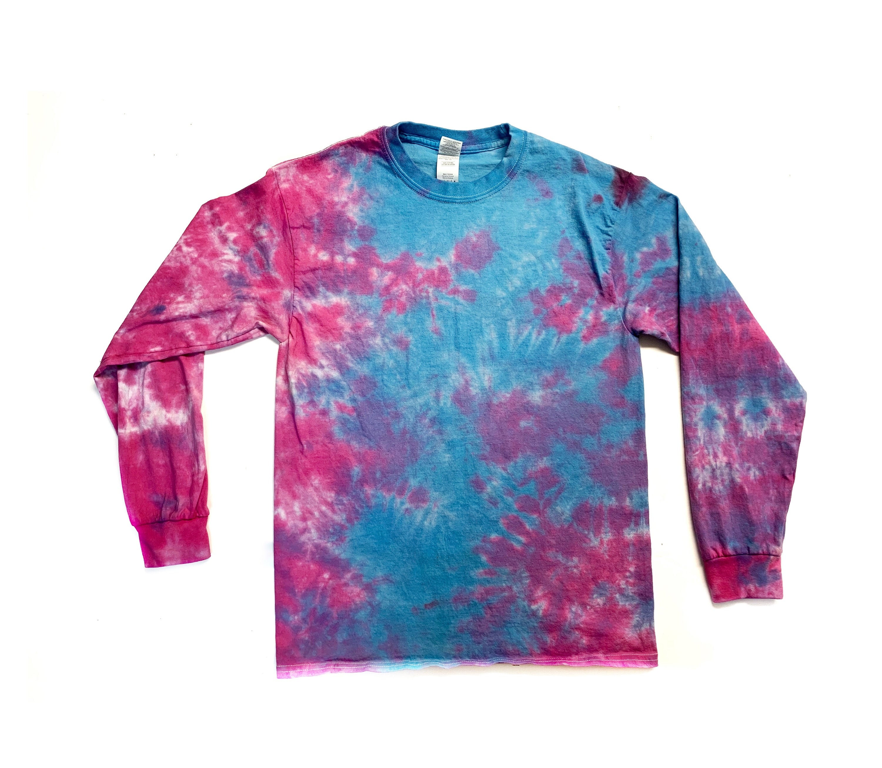 The Cotton Candy Long Sleeve Tie Dye T Shirt - Etsy