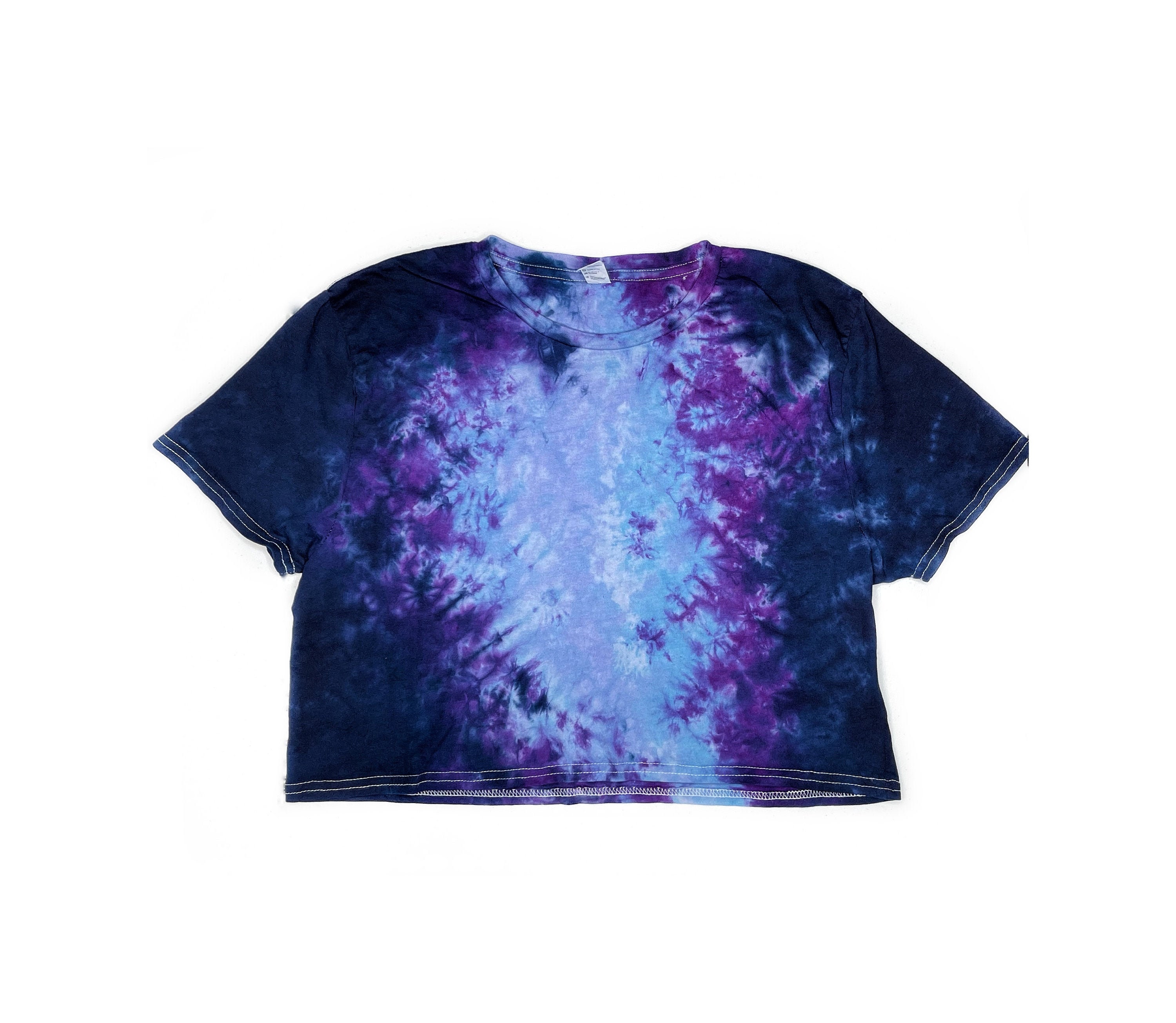 トップス STABRIDGE Quick Dry Tee Purple Twilight The Wisteria Tie Dye Crop Top - Etsy