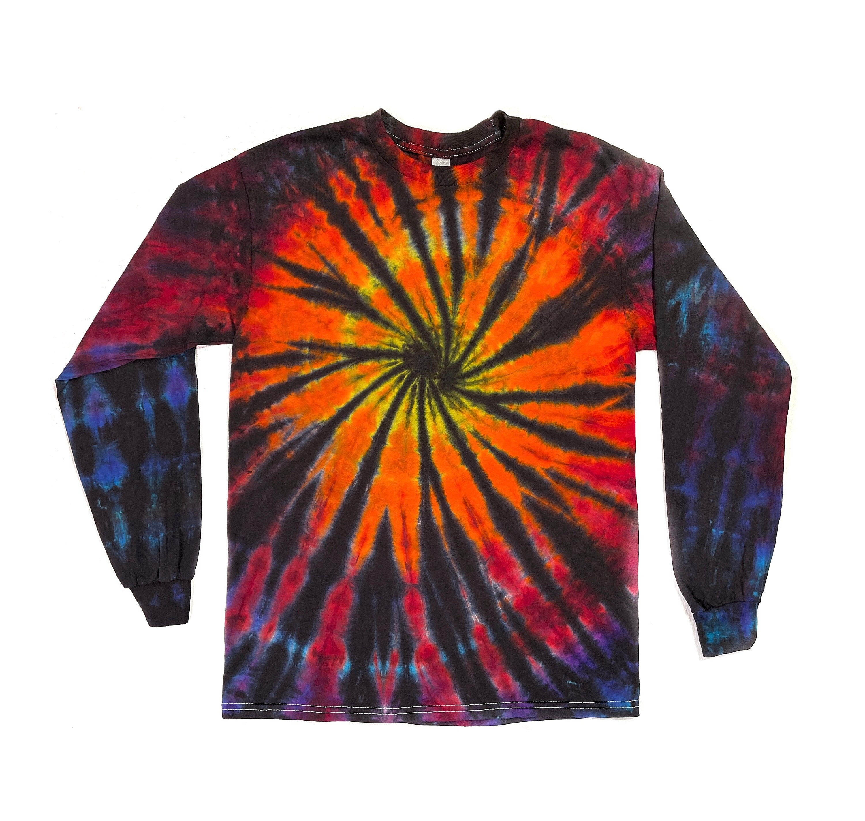The Kaleidoscope Long Sleeve Tie Dye T Shirt - Etsy