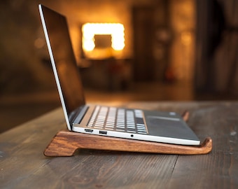 Wood stand macbook,Laptop Stands,Wood stand laptop,Stand for laptop,Wood Laptop stand,Wooden laptop stand,Christmas Gift laptop stand