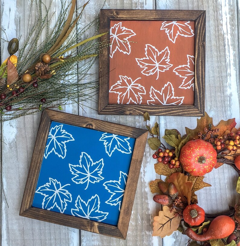 Fall Foliage Fall Mantle Decor Fall Farmhouse Sign Layering Sign Autumn Decor Crisp Maple Leaves Wood Sign Fall Decor