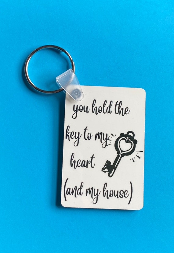 You Hold the Key to My Heart Keychain House Warming Gift - Etsy