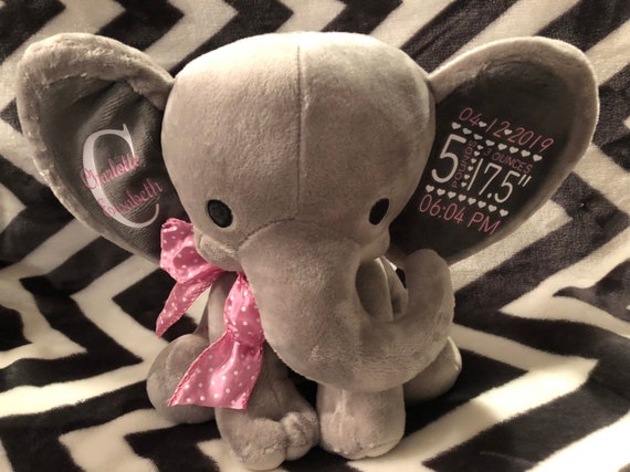 personalized elephant stuffed animal