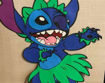 Set Of 24 Stitch Cupcake Toppers Lilo And Stitch Party Theme Etsy
