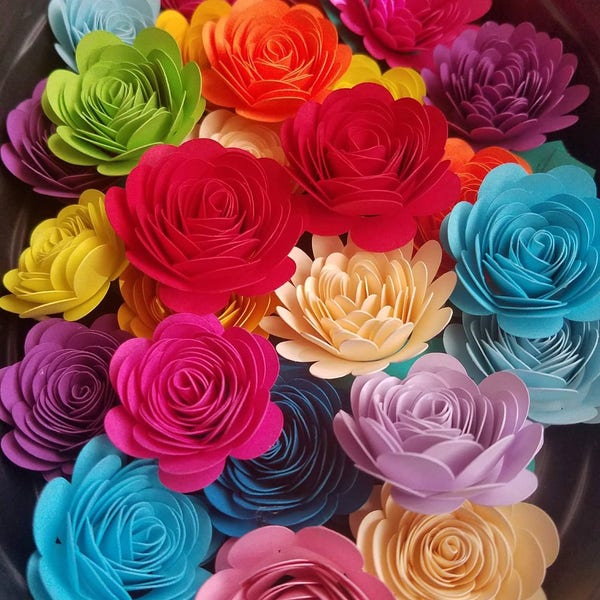 Small Paper Flowers Etsy