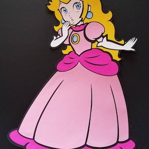 Voyageur debout Princess Peach de 18-24 pouces, personnage de Mario Bros., décoration princesse Peach