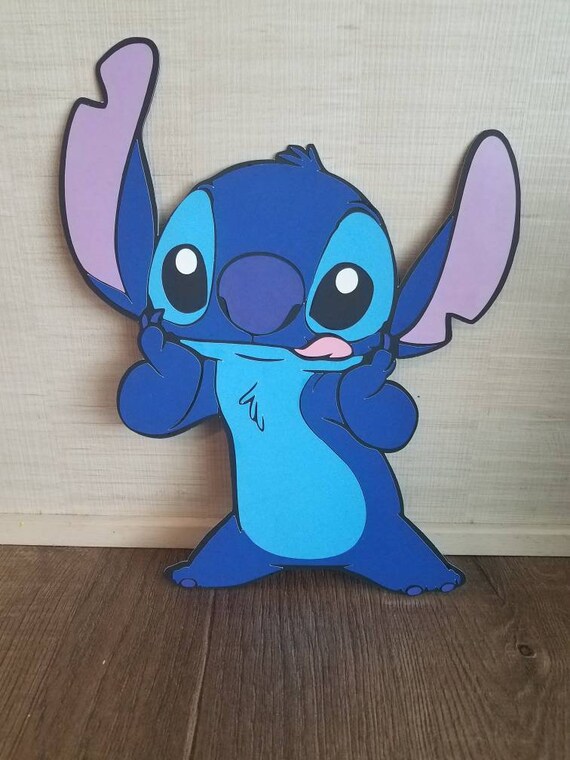 12 15 Inches Stitch Diecut Standee Lilo Stitch Party Decor Etsy
