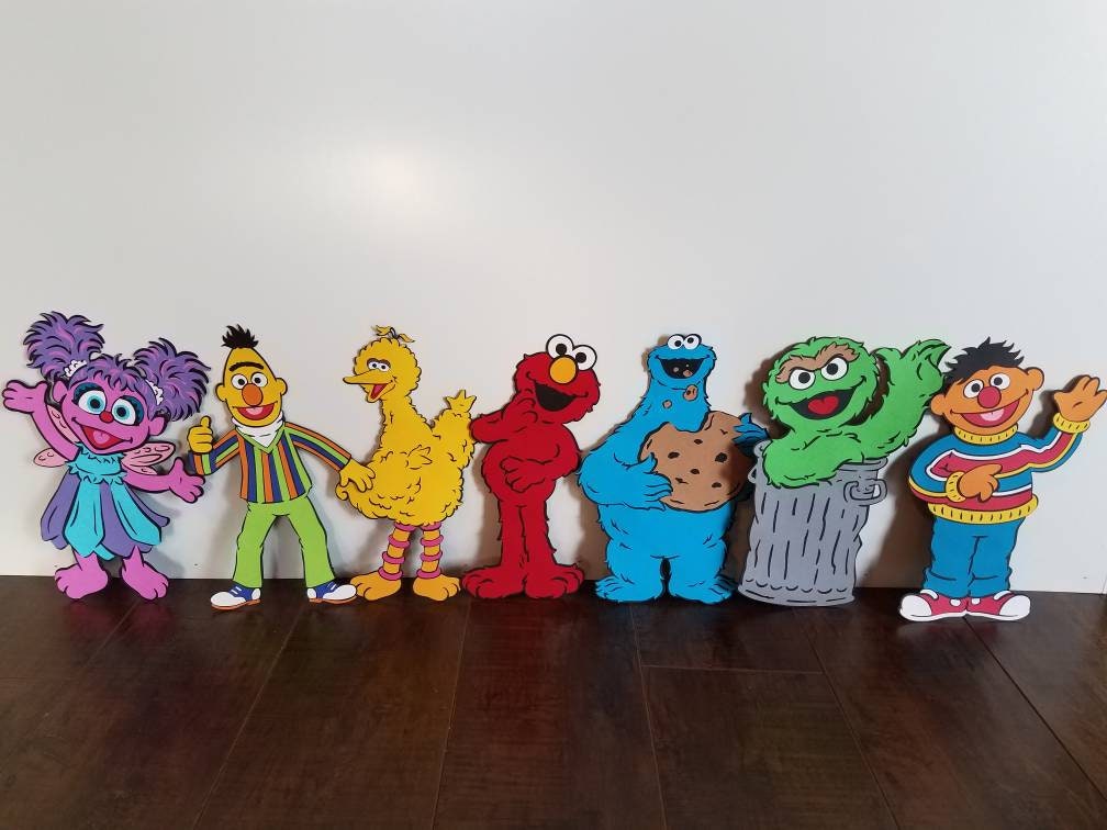 1 Set of Sesame Street Die Cuts Sesame Street Centerpiece | Etsy