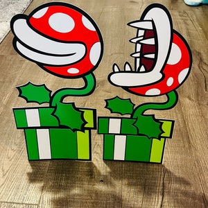 15 Zoll Piranha Plant Party Dekoration, Mario Theme Party, Ständer verfügbar
