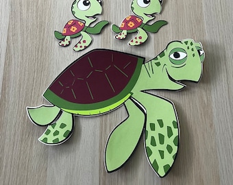 Turtle Cutouts Set, Under the Sea Theme, Classroom Decoration