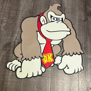 2 Feet Donkey Kong Cutout, Monkey Party Backdrop, Monkey Theme Party Decor, Monkey Photoprops, Stands Available