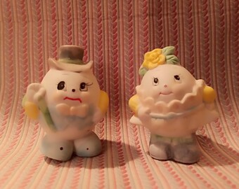Vintage Mr. And Mrs. Humpty Dumpty Figurines
