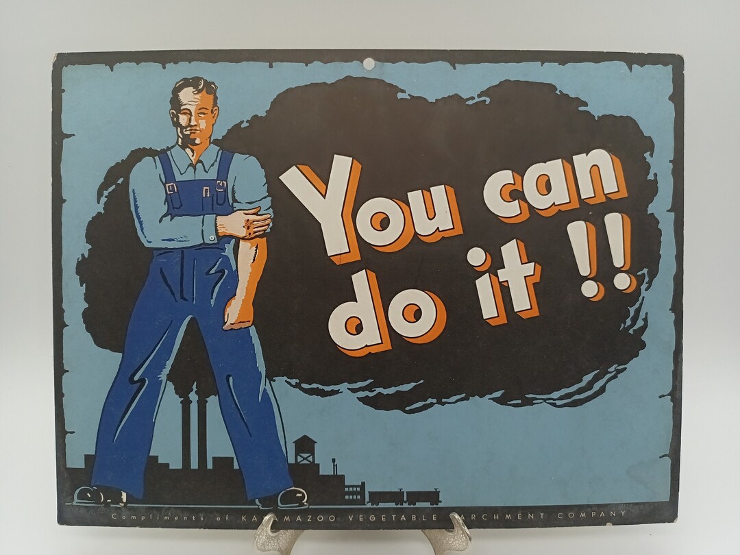You Can Do It July 1945 Vintage Kalamazoo Vegetable Parchment Co. Etsy