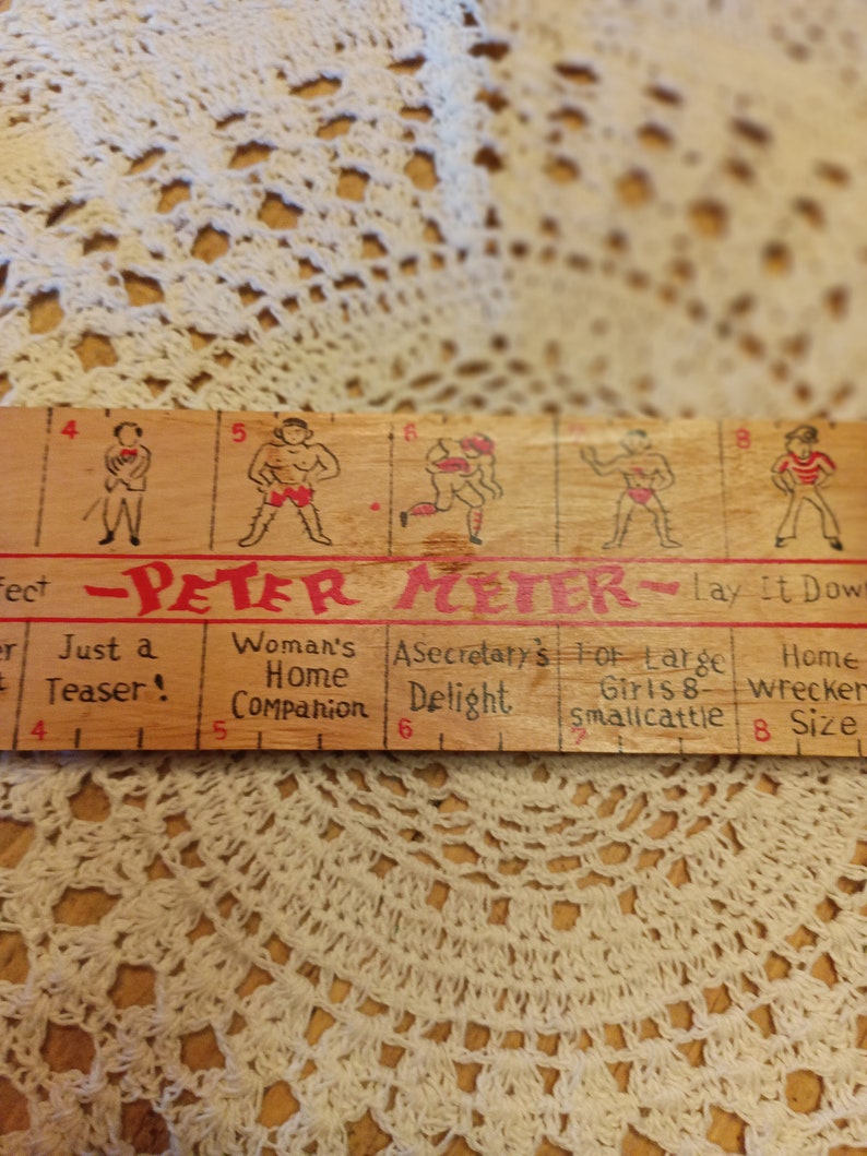 Vintage Wooden peter Meter-measuring Stick Gag Gift - Etsy