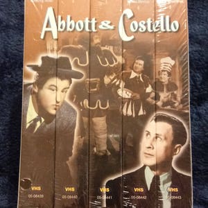 Vintage/1998/Abbott and Costello/5 tape/VHS/Movie Set/New/Sealed