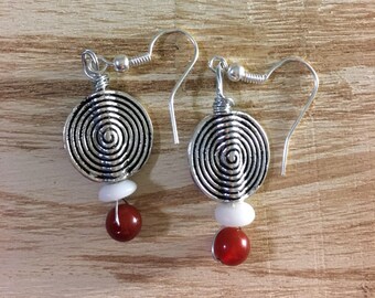 Swirl Fish Hook Earrings