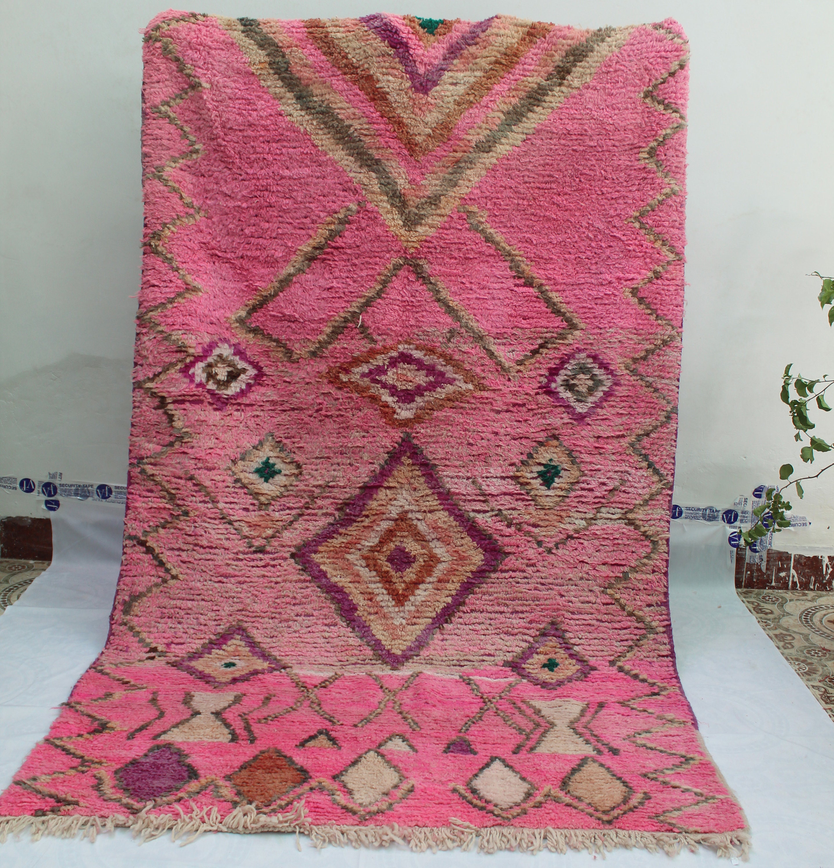 Vintage Moroccan Rug Boujad Rug 5x8 Pink Boujaad Rug 5x8 Etsy
