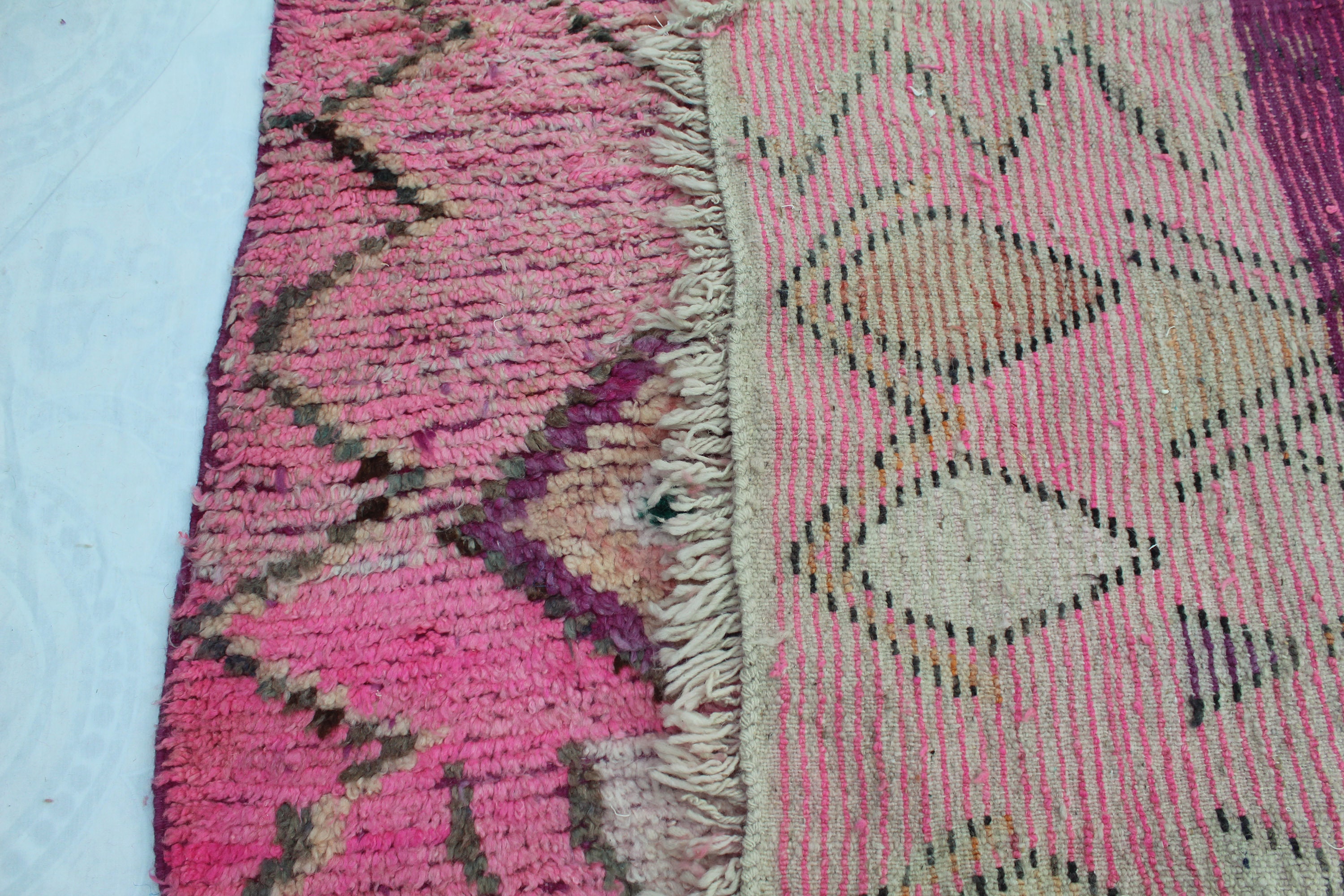 Vintage Moroccan Rug Boujad Rug 5x8 Pink Boujaad Rug 5x8 Etsy