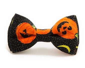 Halloween Themed Pumpkin Dog Bowtie