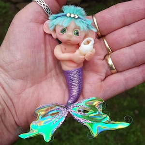 Mermaid Baby Miniature, Made to Order, Fantasy Baby