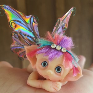 Fairy Baby Miniature, Handmade, Made to Order, Fantasy Baby